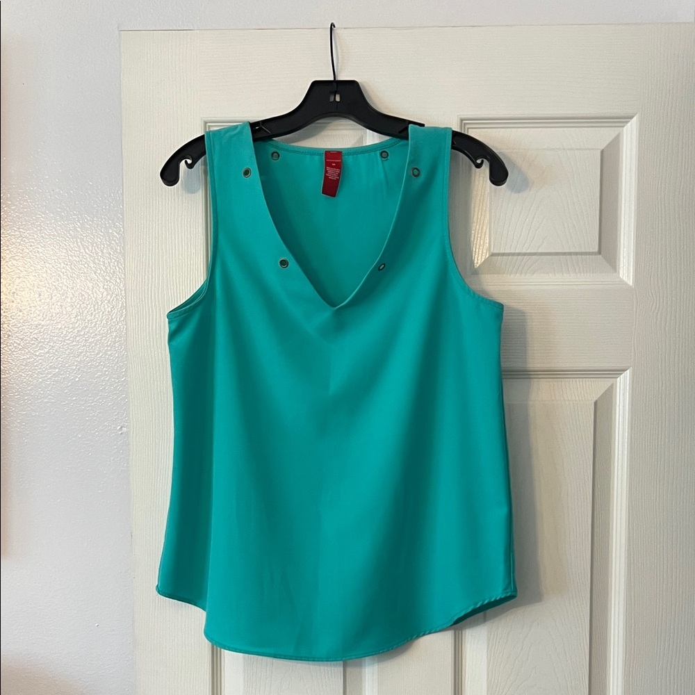 Saks Fifth Avenue Turquoise Tank Top